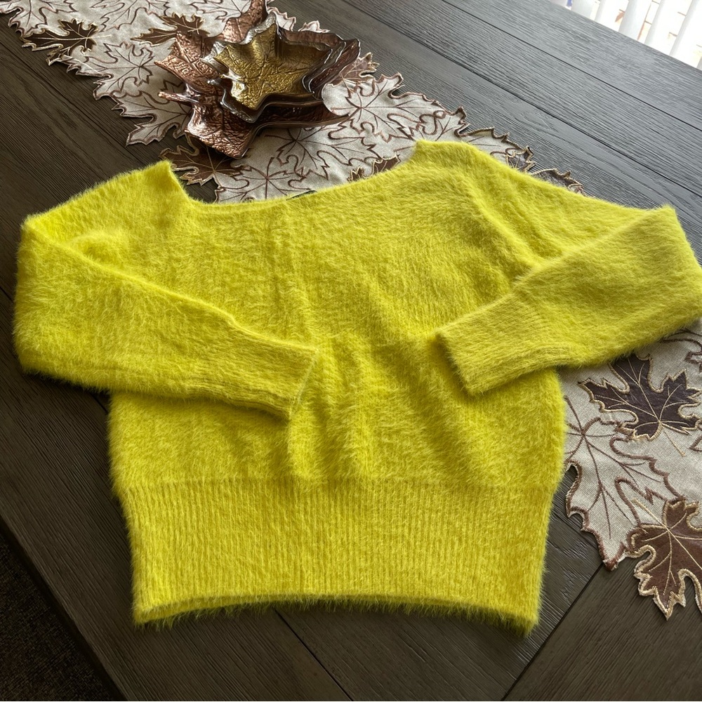 Lime Fuzzy Sweater (SOLD)